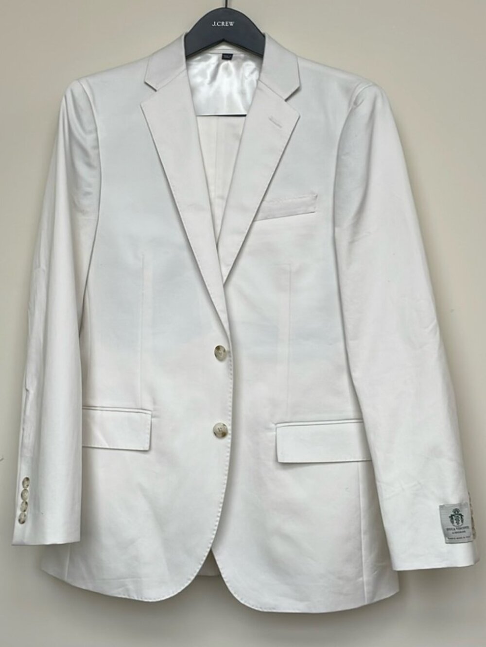 J. Crew white/ cream chino suit